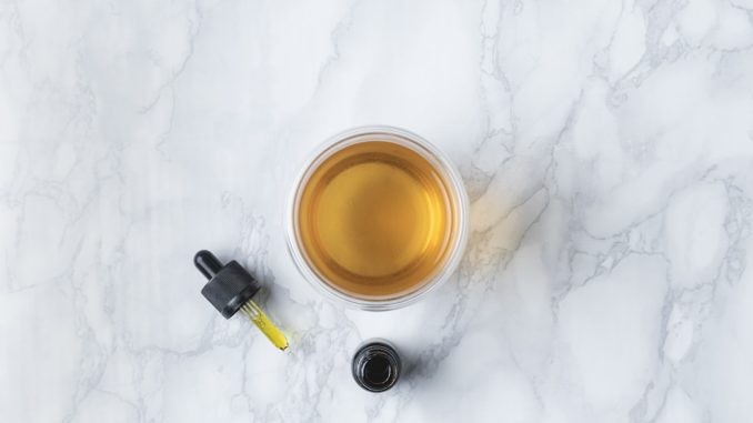 CBD-olja och dess roll vid återhämtning efter intensiv träning illustration